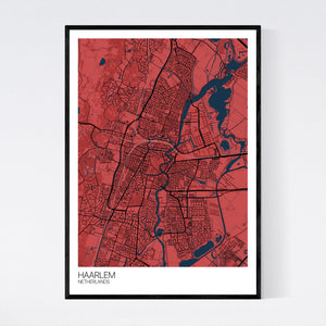 Haarlem City Map Print
