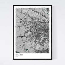 Load image into Gallery viewer, Hachioji City Map Print