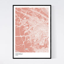 Load image into Gallery viewer, Hachioji City Map Print