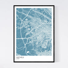 Load image into Gallery viewer, Hachioji City Map Print