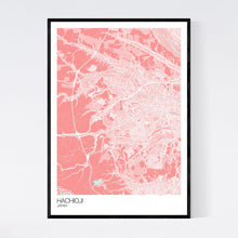 Load image into Gallery viewer, Hachioji City Map Print