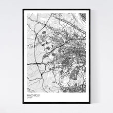 Load image into Gallery viewer, Hachioji City Map Print