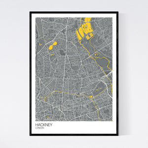 Hackney Neighbourhood Map Print