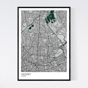 Hackney Neighbourhood Map Print