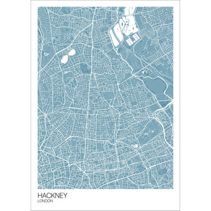 Map of Hackney, London