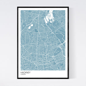 Map of Hackney, London