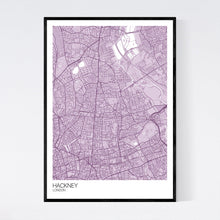 Load image into Gallery viewer, Hackney Neighbourhood Map Print