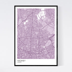 Hackney Neighbourhood Map Print