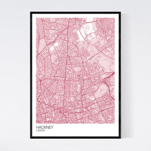 Hackney Neighbourhood Map Print