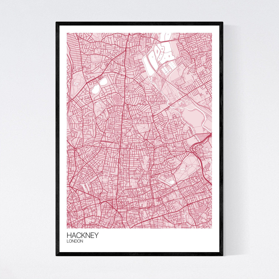 Hackney Neighbourhood Map Print