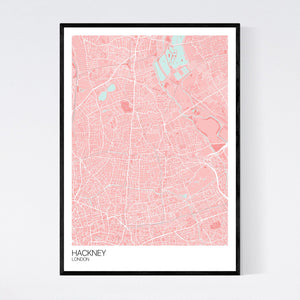 Hackney Neighbourhood Map Print