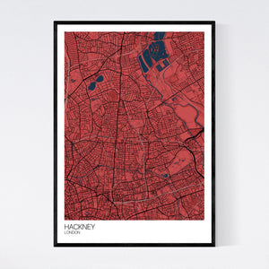 Hackney Neighbourhood Map Print