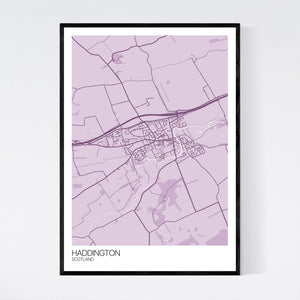 Map of Haddington, Scotland