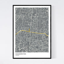 Load image into Gallery viewer, Haggerston Neighbourhood Map Print