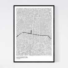 Load image into Gallery viewer, Haggerston Neighbourhood Map Print