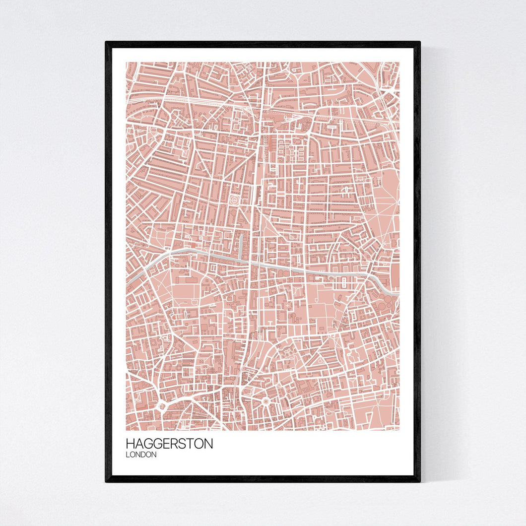 Haggerston Neighbourhood Map Print