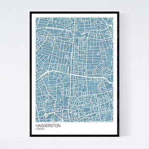 Haggerston Neighbourhood Map Print