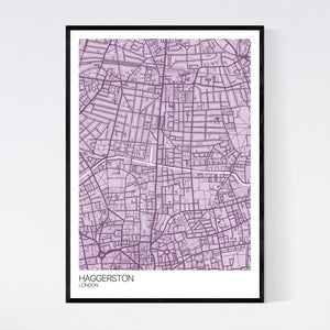 Haggerston Neighbourhood Map Print
