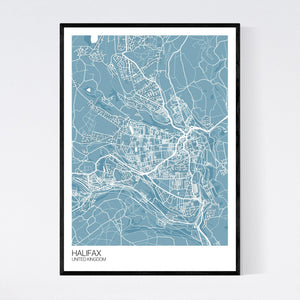 Halifax City Map Print