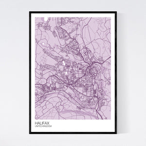 Halifax City Map Print
