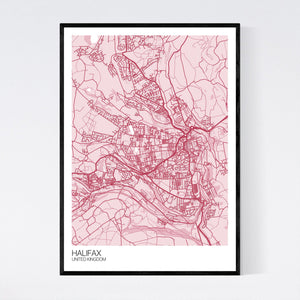 Halifax City Map Print