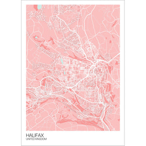 Map of Halifax, United Kingdom