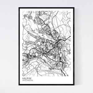 Halifax City Map Print