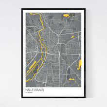 Load image into Gallery viewer, Halle (Saale) City Map Print