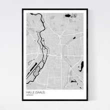 Load image into Gallery viewer, Halle (Saale) City Map Print
