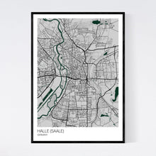 Load image into Gallery viewer, Halle (Saale) City Map Print