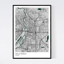 Load image into Gallery viewer, Halle (Saale) City Map Print