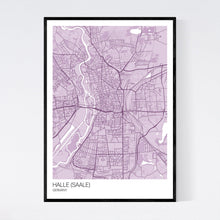 Load image into Gallery viewer, Halle (Saale) City Map Print