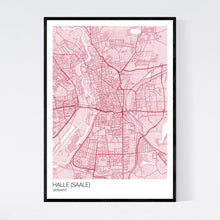 Load image into Gallery viewer, Halle (Saale) City Map Print