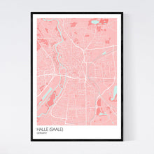 Load image into Gallery viewer, Halle (Saale) City Map Print