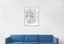Load image into Gallery viewer, Map of Halle (Saale), Germany