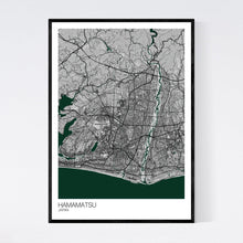 Load image into Gallery viewer, Hamamatsu City Map Print