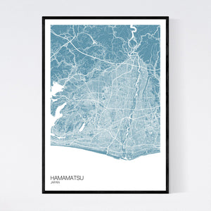 Hamamatsu City Map Print