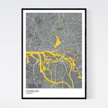 Load image into Gallery viewer, Hamburg City Map Print