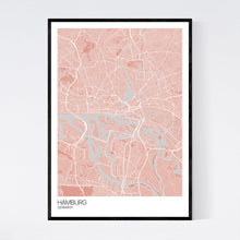 Load image into Gallery viewer, Map of Hamburg, Germany