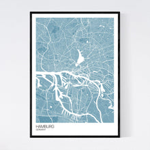Load image into Gallery viewer, Hamburg City Map Print