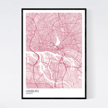 Load image into Gallery viewer, Hamburg City Map Print