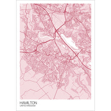 Load image into Gallery viewer, Map of Hamilton, United Kingdom