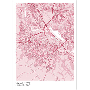 Map of Hamilton, United Kingdom