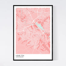 Load image into Gallery viewer, Hamilton City Map Print