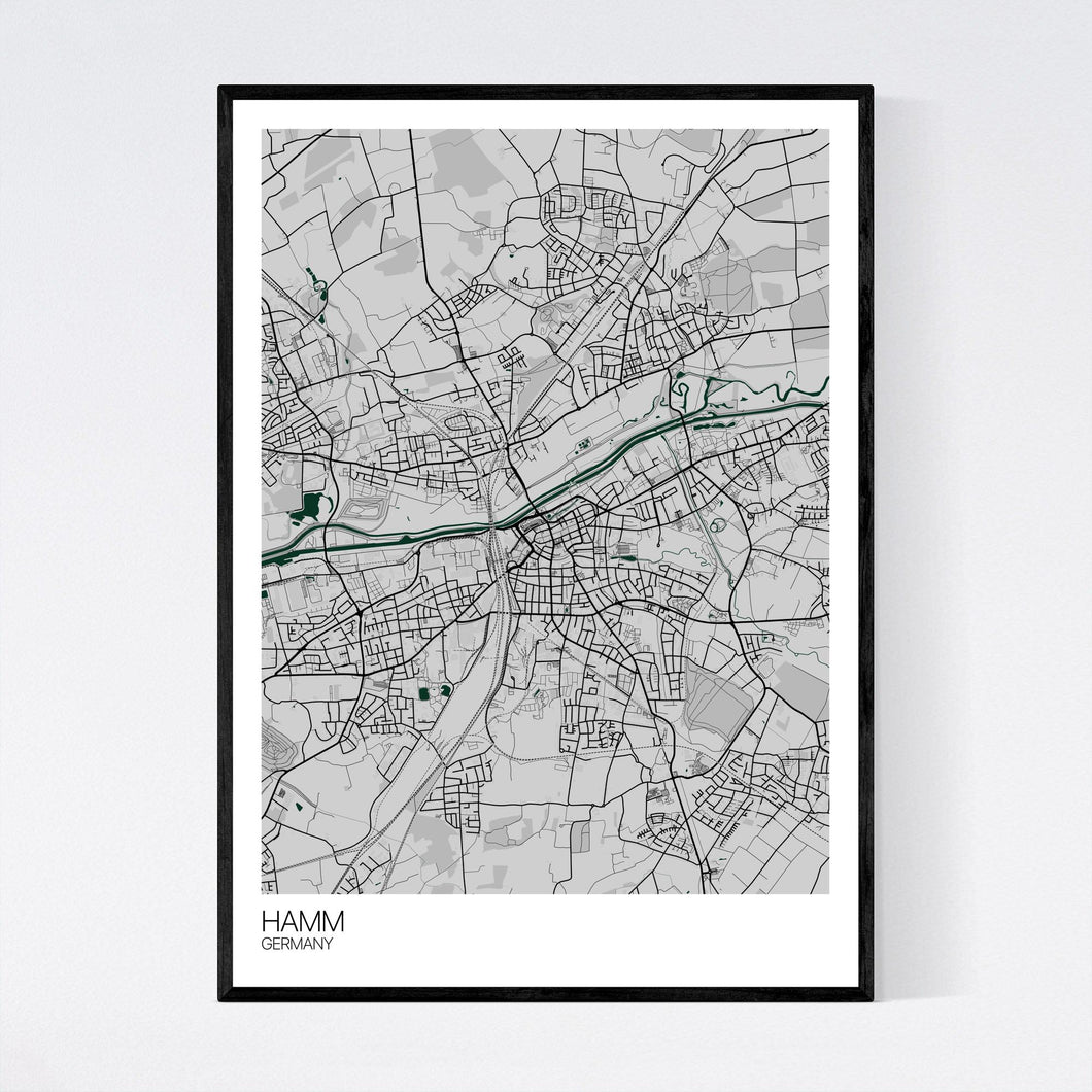 Hamm City Map Print