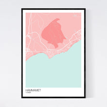 Load image into Gallery viewer, Hammamet City Map Print