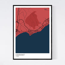 Load image into Gallery viewer, Hammamet City Map Print