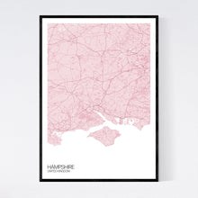 Load image into Gallery viewer, Map of Hampshire, United Kingdom