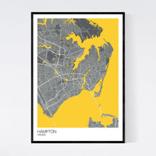 Load image into Gallery viewer, Hampton City Map Print