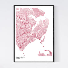 Load image into Gallery viewer, Hampton City Map Print